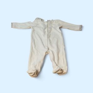 First Impressions White Baby Coverall Velvet Feel 3-6 Months NWT Snap Front
